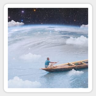 Space Kayaking Sticker